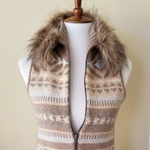 EUC Ralph Lauren soft faux fur vest